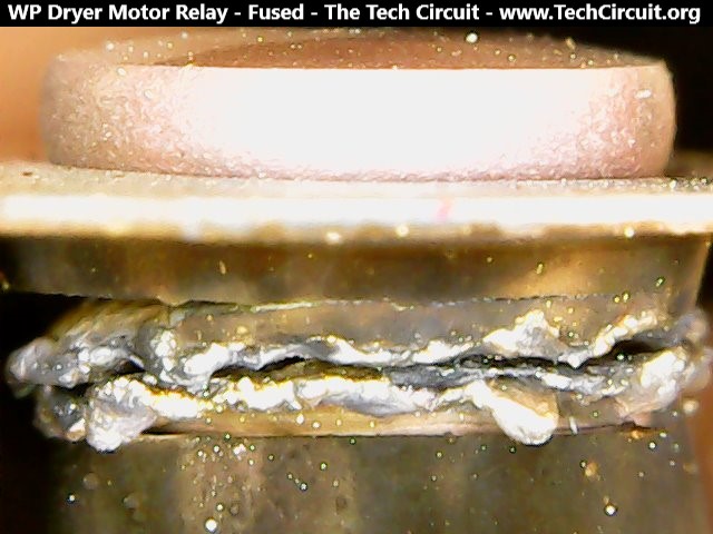 Fused Relay Contacts  - Close up Microscopic View