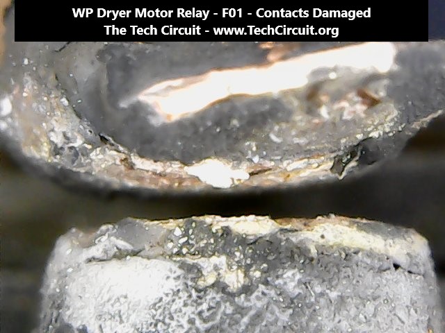 Damaged Relay Contacts - Close up Microscopic View