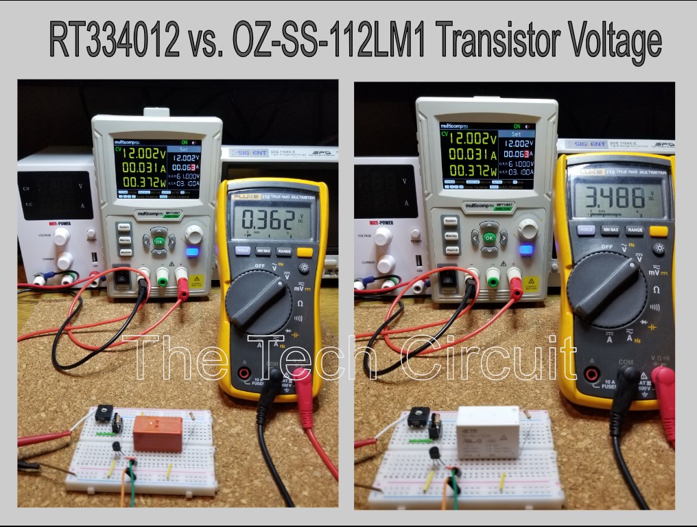 How relay coil resistance can change relay driver transistor operating mode. 