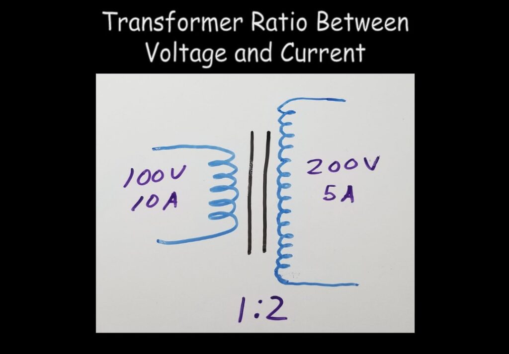 Transformer Stepping up Voltage and Ratios