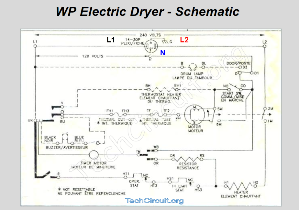 Whirlpool Electric Dryer Schematic