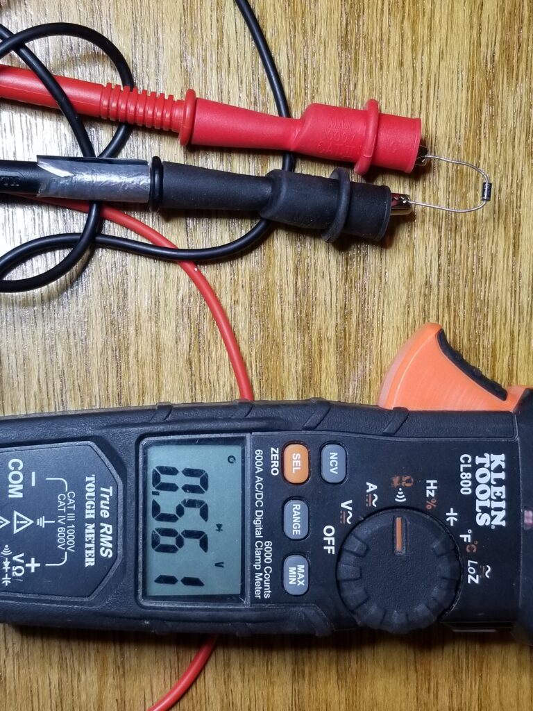 Klein CL800 diode check