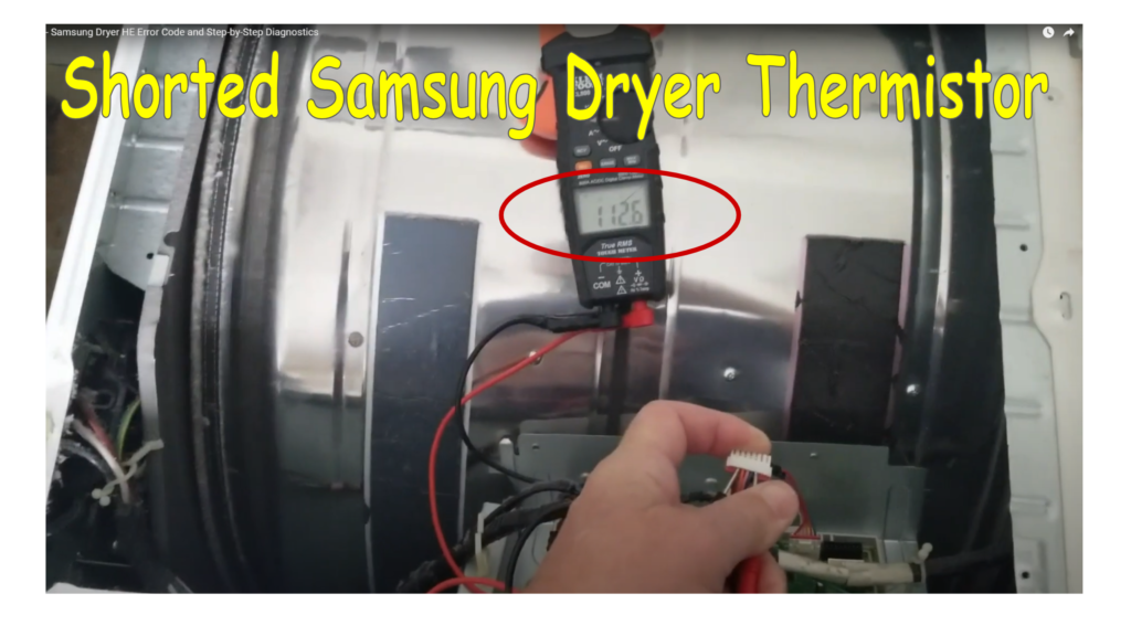 Checking Samsung Dryer Thermistor from Control Board