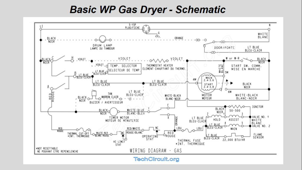 Whirlpool Gas Dryer Schematic