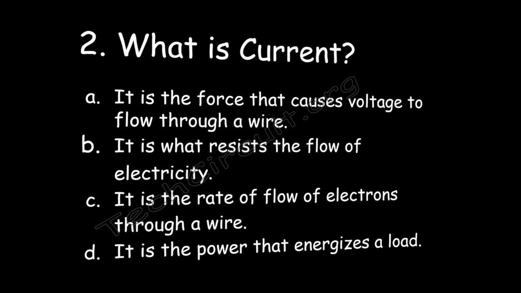 What is current?