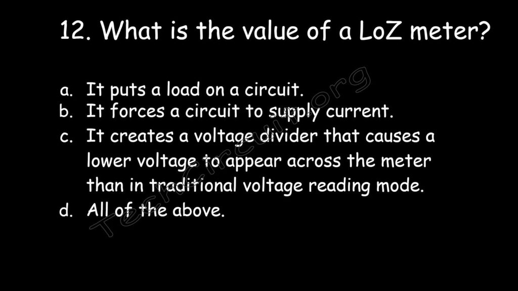 What is the usefulness of a LoZ meter?