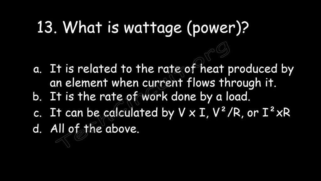 What is wattage or power?