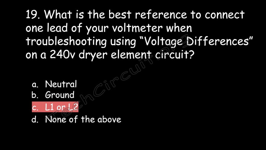  The best reference is L1 or L2. Neutral is not part of that circuit.