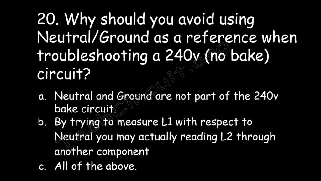  Why should you avoid using neutral ground as a reference when troubleshooting to a 240 Volt circuit?