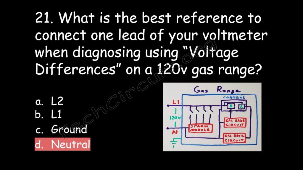 The best reference for 120 Volt circuit troubleshooting is neutral. 