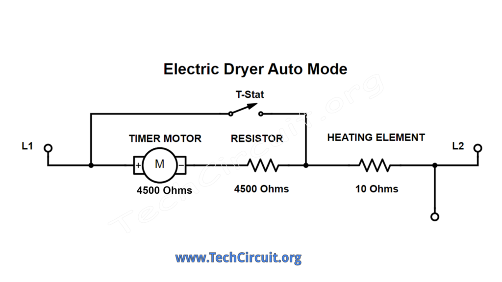 Electric Dryer Auto Mode - Voltage Divider Example