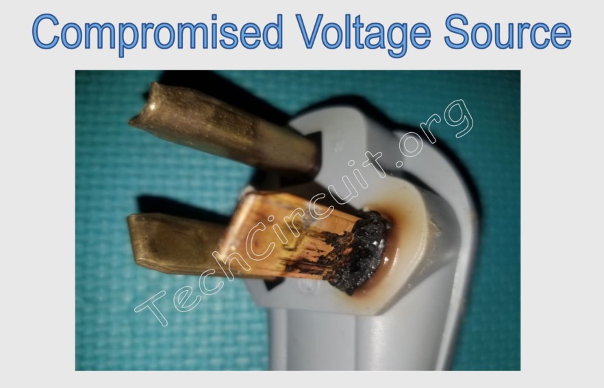 Compromised Voltage Source - Cord is unable to supply sufficient current to the dryer