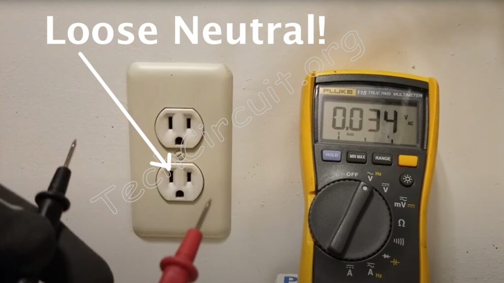 Loose or Open Neutral 120 volt outlet