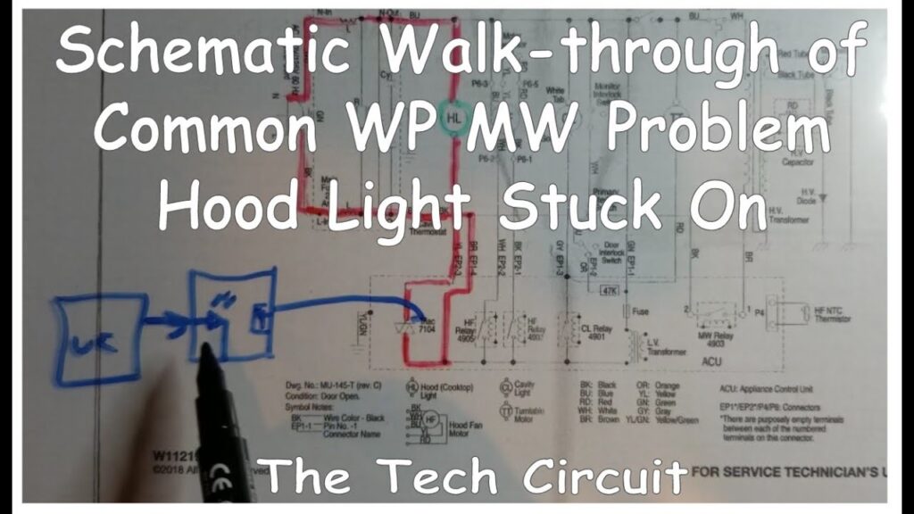 Microwave light won't turn off - The Tech Circuit